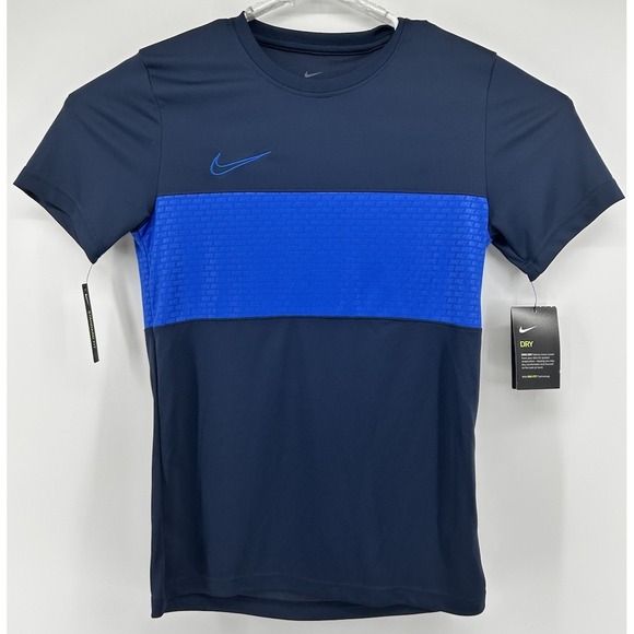 Nike Dry Dri-Fit Standard Fit Short Sleeve T Shirt Blue Men's Size Small NWT - Picture 1 of 7